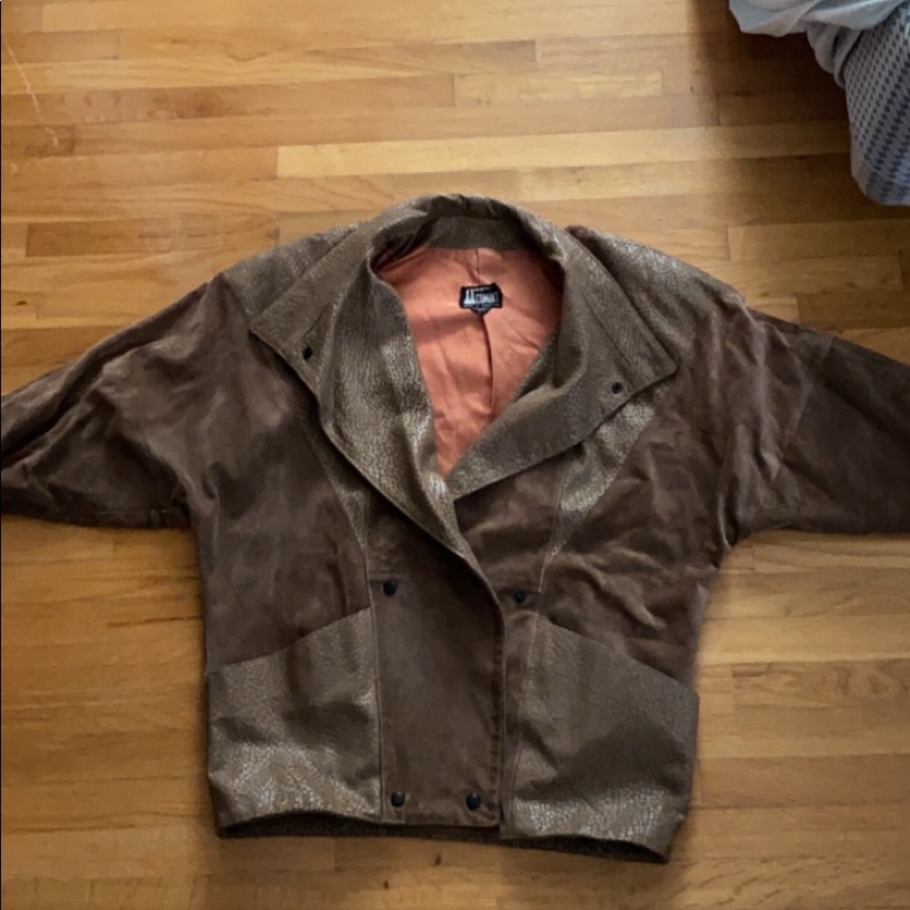Vintage Comint suede and leather coat